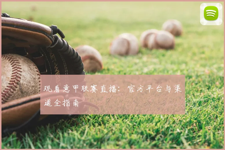观看意甲联赛直播：官方平台与渠道全指南